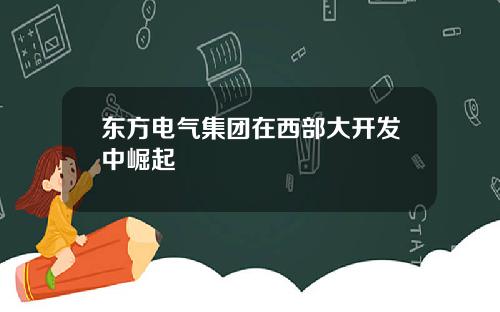 东方电气集团在西部大开发中崛起