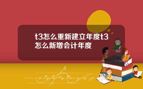 t3怎么重新建立年度t3怎么新增会计年度