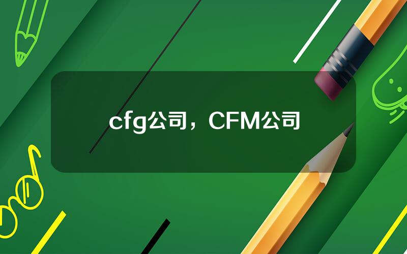 cfg公司，CFM公司