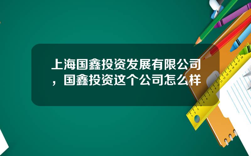 上海国鑫投资发展有限公司，国鑫投资这个公司怎么样