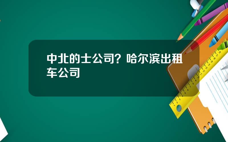 中北的士公司？哈尔滨出租车公司