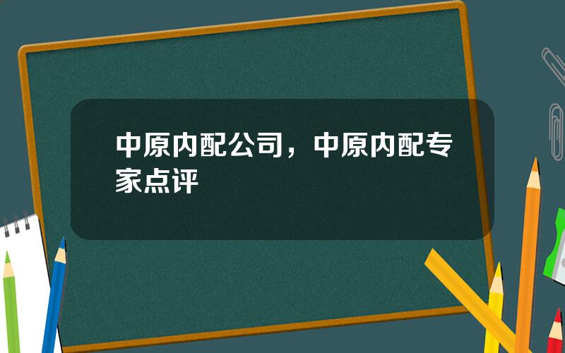 中原内配公司，中原内配专家点评