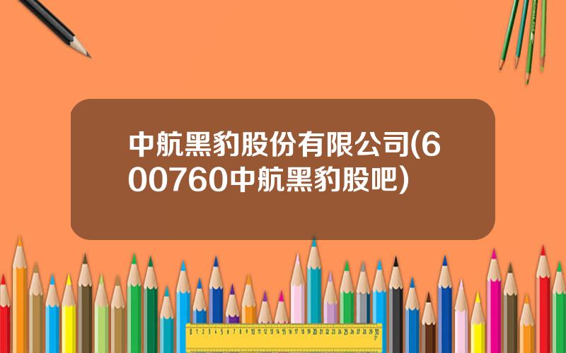 中航黑豹股份有限公司(600760中航黑豹股吧)