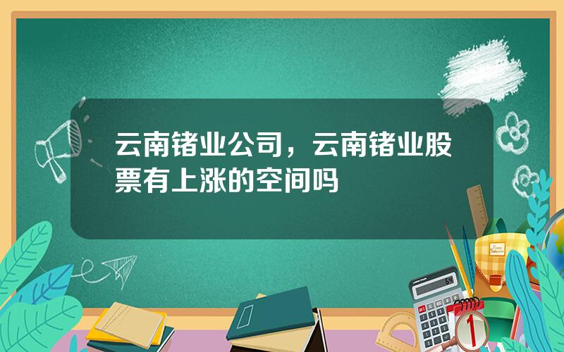 云南锗业公司，云南锗业股票有上涨的空间吗