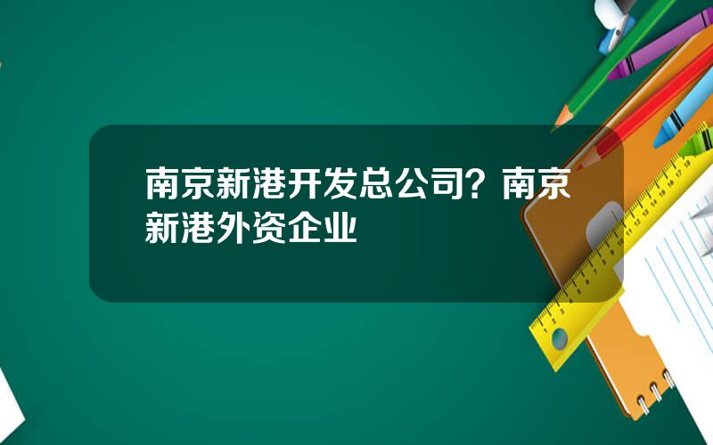 南京新港开发总公司？南京新港外资企业