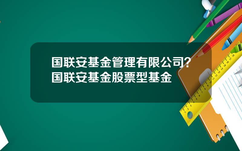 国联安基金管理有限公司？国联安基金股票型基金